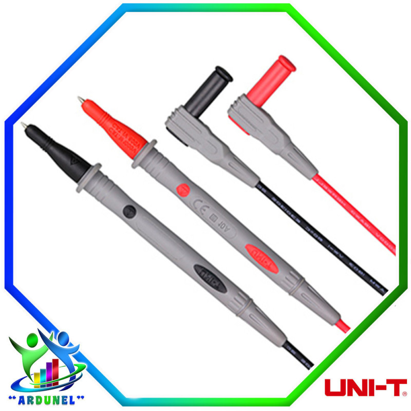 UT-L27 CHICOTILLO DE MULTIMETRO 600V 10A CON DOBLE AISLAMIENTO UT-L27 CHICOTILLO DE MULTIMETRO 600V 10A CON DOBLE AISLAMIENTO