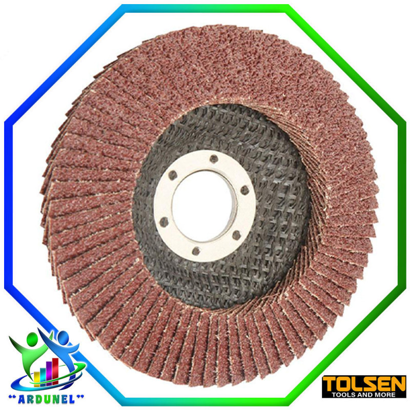 DISCO FLAP COLOR ROJO 4-1/2" - Nro120 DISCO FLAP COLOR ROJO 4-1/2" - Nro120