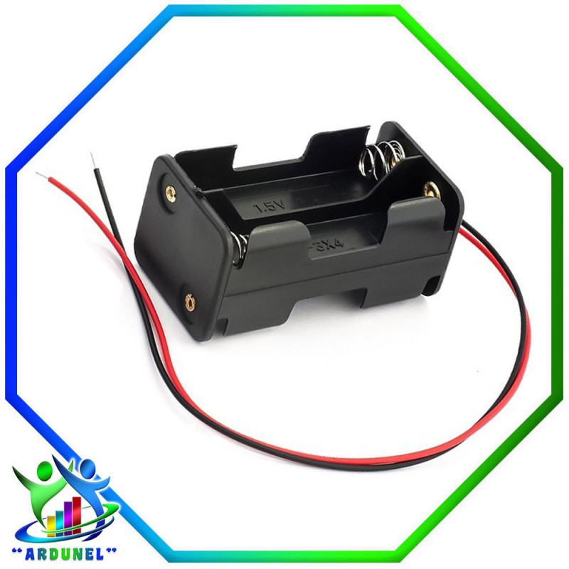 PORTA PILA AAA 20X20X51MM UM-3 4P C/TERMINAL PORTA PILA AAA 20X20X51MM UM-3 4P C/TERMINAL