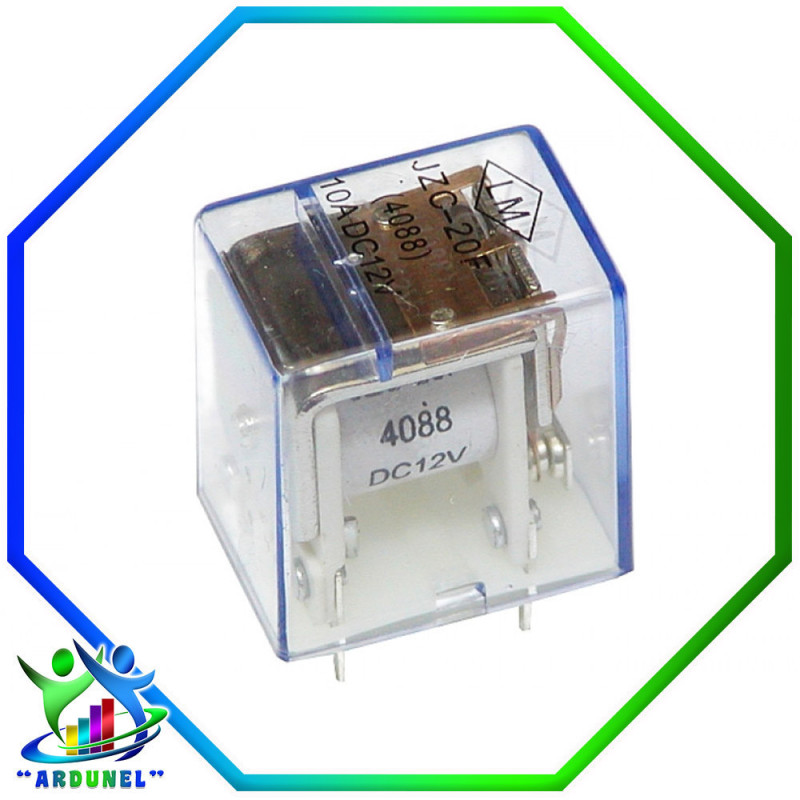 RELAY MAGNETICO 12V 10A  JZC-20F 4088 5PIN