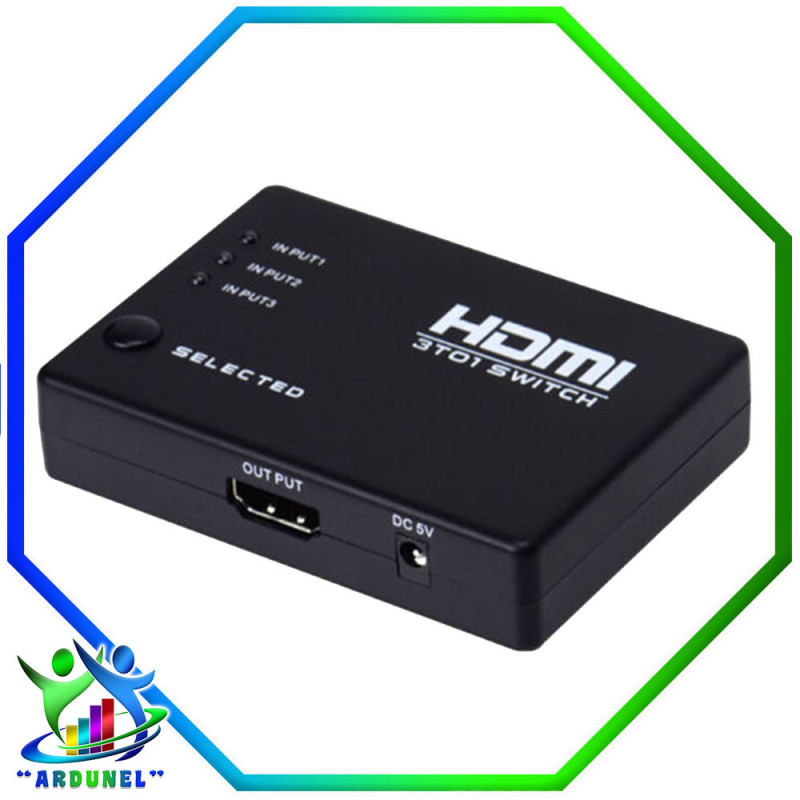 3-PORT HDMI SWITCH MINI AUTOMATIC W/REMOTE (1.3B) 3-PORT HDMI SWITCH MINI AUTOMATIC W/REMOTE (1.3B)