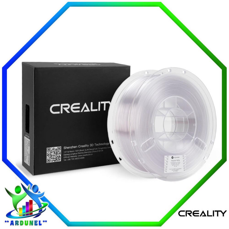 FILAMENTO CR-PETG DE 1.75MM 1KG, TRANSPARENTE (ALTA CALIDAD) FILAMENTO CR-PETG DE 1.75MM 1KG, TRANSPARENTE (ALTA CALIDAD)