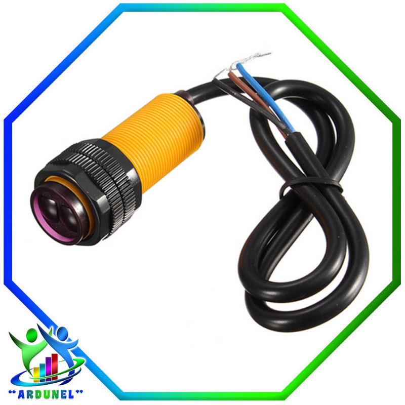 SENSOR E18-D80NK INFRARROJO 45MM AJUSTABLE 3-80CM 5V SENSOR E18-D80NK INFRARROJO 45MM AJUSTABLE 3-80CM 5V