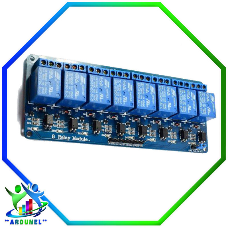 MODULO RELAY DE 8 CANALES 5V CON OPTO ACOPLADOR MODULO RELAY DE 8 CANALES 5V CON OPTO ACOPLADOR