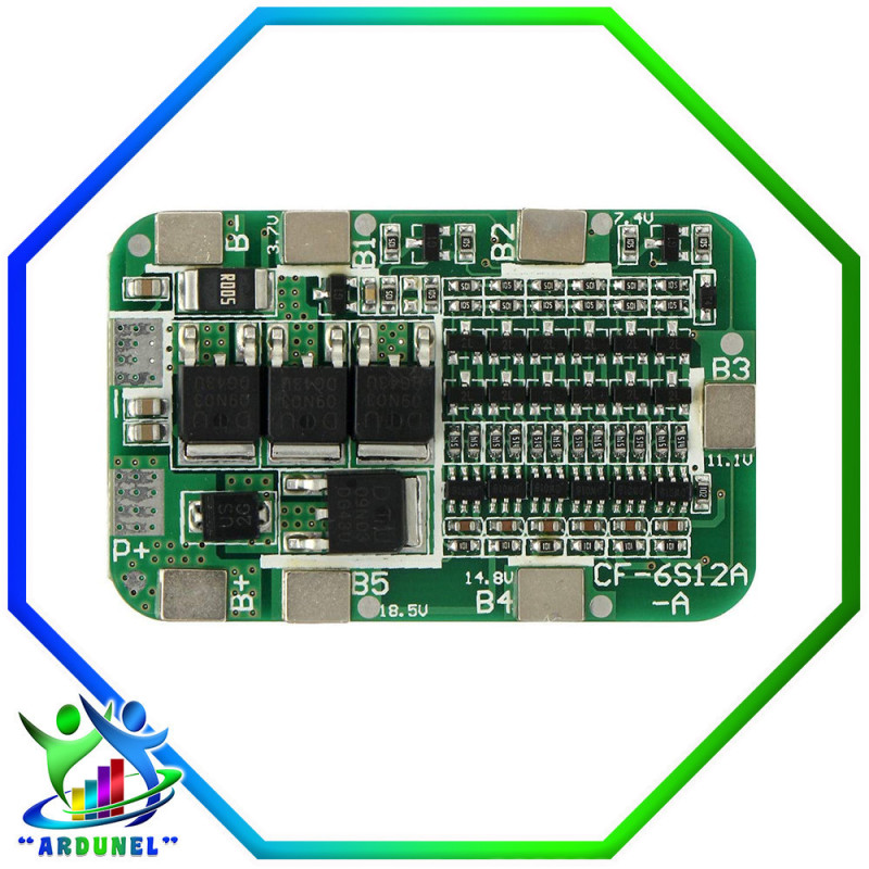 MODULO BMS 6S 18650 22V 24V MODULO BMS 6S 18650 22V 24V
