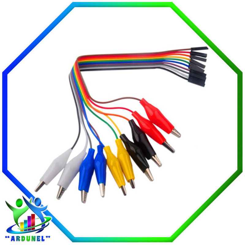 CABLE COCODRILO 45MM MACHO 30CM (1 UNIDAD) CABLE COCODRILO 45MM MACHO 30CM (1 UNIDAD)