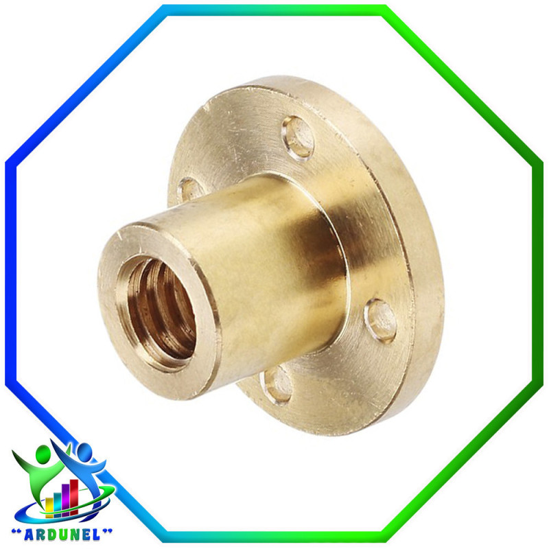 TUERCA DE COBRE T10 DE 10MM DE 4 HILERAS TUERCA DE COBRE T10 DE 10MM DE 4 HILERAS