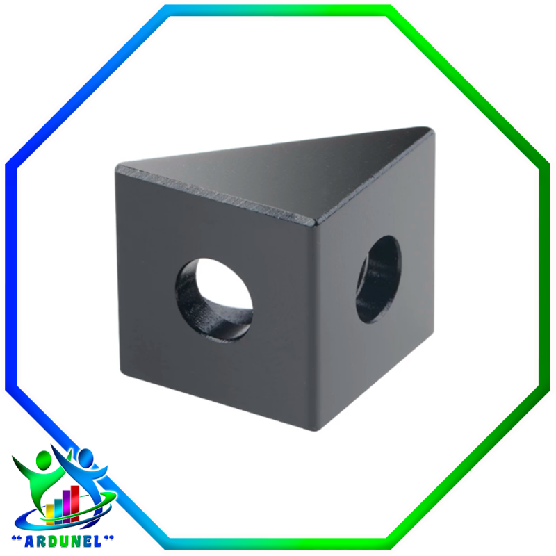 ÁNGULO NEGRO CONECTOR DE ESQUINA BLOQUE PARA 3D ÁNGULO NEGRO CONECTOR DE ESQUINA BLOQUE PARA 3D