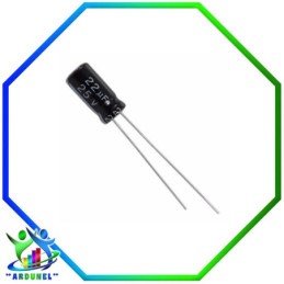 CONDENSADOR 22uF 25V