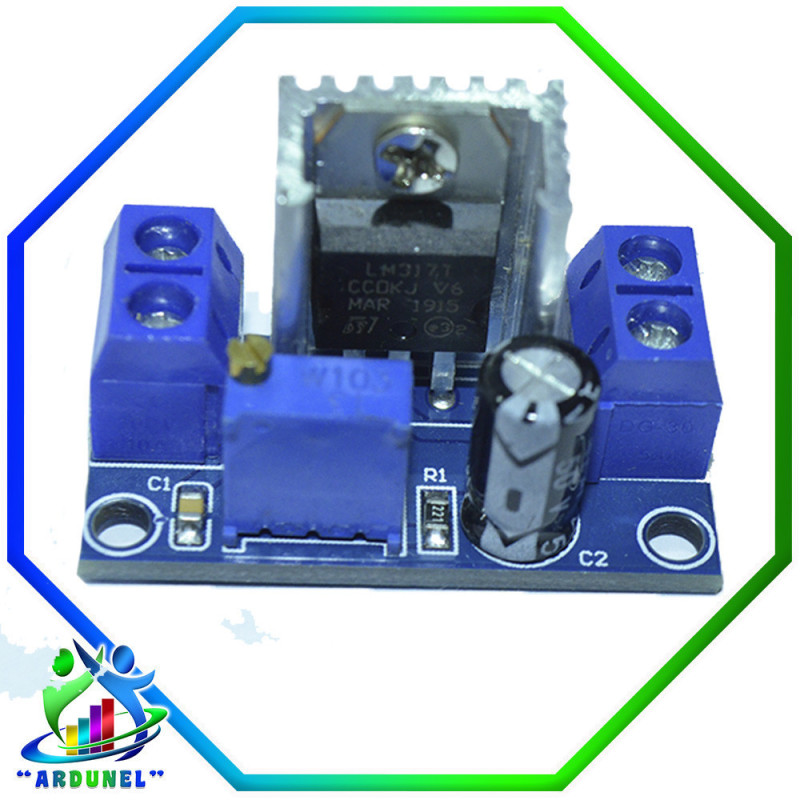 MODULO REGULADOR LINEAL LM317 DC-DC 4.5 ~ 40V GIRE 1.2- 37V REDUCTOR AJUSTABLE MODULO REGULADOR LINEAL LM317 DC-DC 4.5 ~ 40V GIRE 1.2- 37V REDUCTOR AJUSTABLE