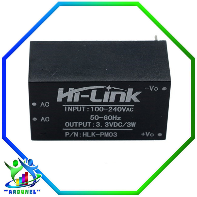 MODULO MINI FUENTE HLK-PM03 220V A 3.3V 3W MODULO MINI FUENTE HLK-PM03 220V A 3.3V 3W