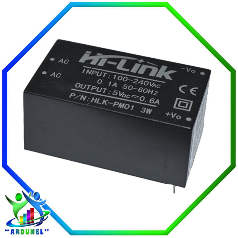 MODULO MINI FUENTE HLK-PM12 220V A 12V 3W MODULO MINI FUENTE HLK-PM12 220V A 12V 3W