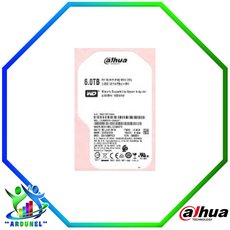 DISCO DURO WESTERN DIGITAL * 6 TB PARA VIDEOVIGILANCIA DISCO DURO WESTERN DIGITAL * 6 TB PARA VIDEOVIGILANCIA