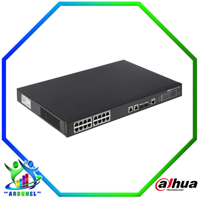 SWITCH POE 16 PUERTOS 190W SWITCH POE 16 PUERTOS 190W