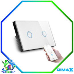 INTERRUPTOR SMART WIFI BLANCO 2 TOMAS