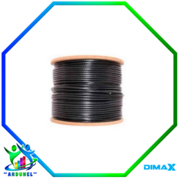 CABLE UTP CAT5E (100% COBRE) NEGRO OUTDO