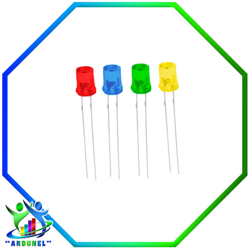 DIODO LED PLANO REDONDO DIFUSO 28MM 5MM