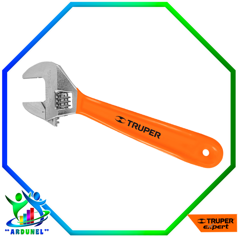 LLAVE CRECENT DE 6" CROMADO CON MANGO DE PVC LLAVE CRECENT DE 6" CROMADO CON MANGO DE PVC
