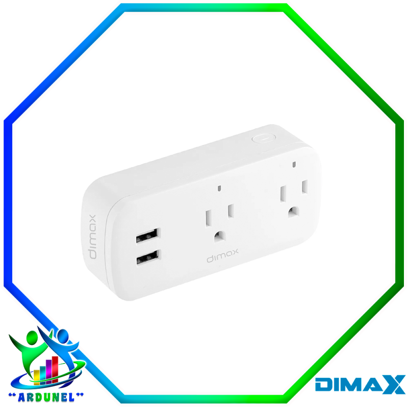 ENCHUFE INTELIGENTE DE 2 TOMAS + 2 USB ENCHUFE INTELIGENTE DE 2 TOMAS + 2 USB