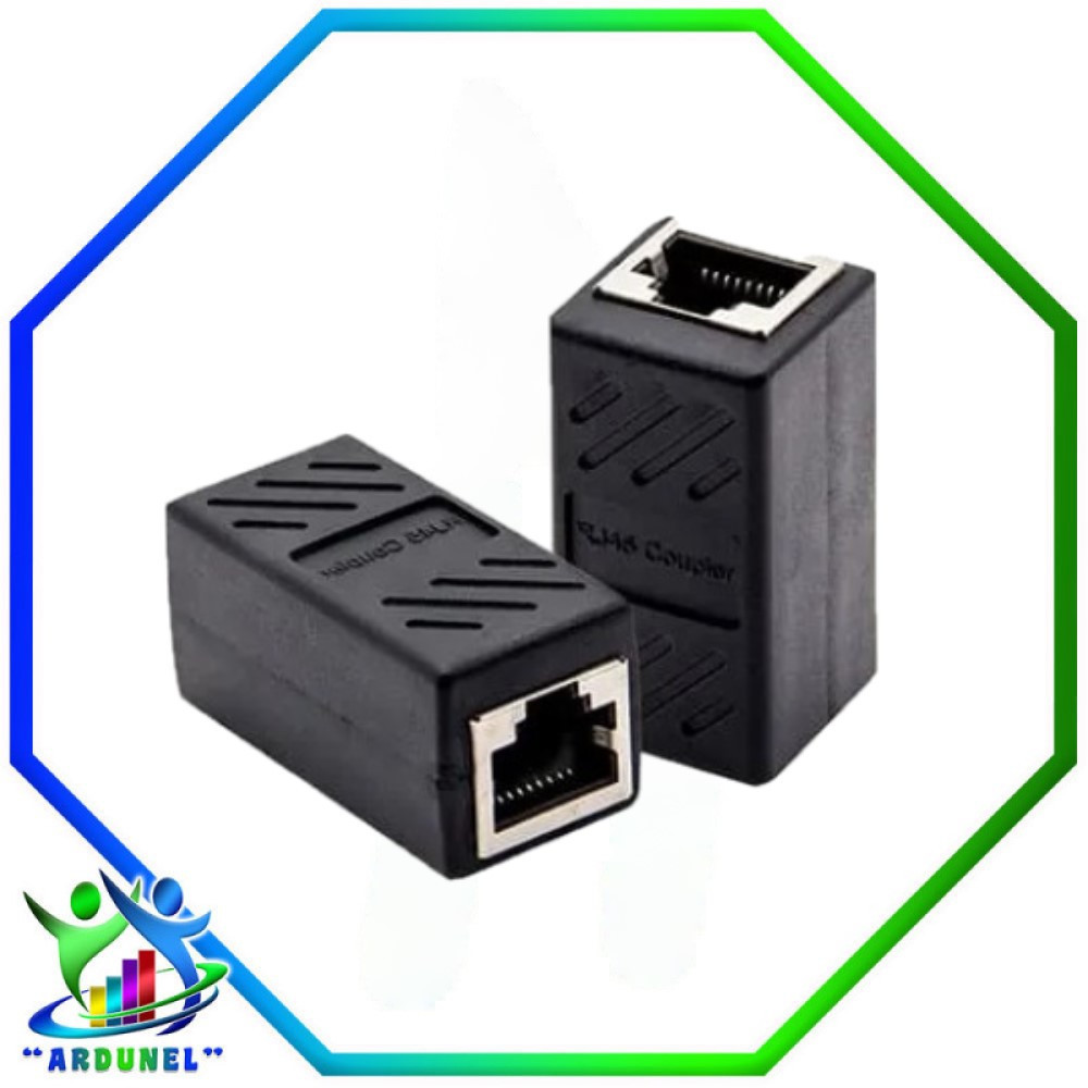 ADAPTADOR DE EXTENSION A TOPE RJ45 HEMBRA ADAPTADOR DE EXTENSION A TOPE RJ45 HEMBRA