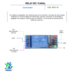 MODULO RELAY DE 1 CANAL 5V LED