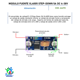 MODULO XL4015 REGULADOR AJUSTABLE STEP-DOWN 5A DC 4-38V