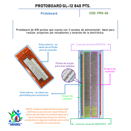 PROTOBOARD GL-12 840 PTS.