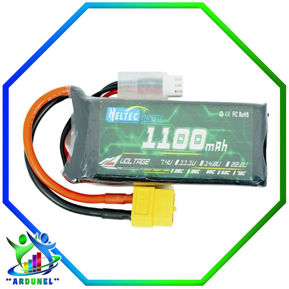 BATERIA LIPO 7,4V 1100MAH BATERIA LIPO 7,4V 1100MAH