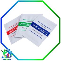 KIT SOLUCION EN POLVO DE PH 3 EN 1 (PH4.01, PH6.86, PH9.18)