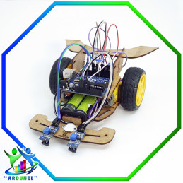 KIT ROBOT SEGUIDOR DE LINEA (NO INCLUYE BATERIA)