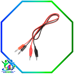 CABLE CAIMAN A BANANA ROJO Y NEGRO DE 1 METRO