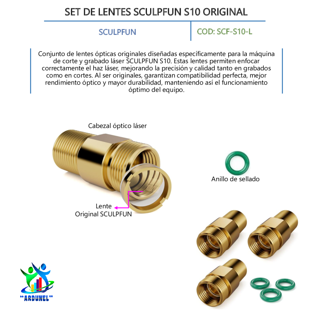 SET DE LENTES SCULPFUN S10 ORIGINAL