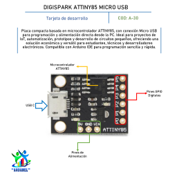DIGISPARK ATTINY85 MICRO USB