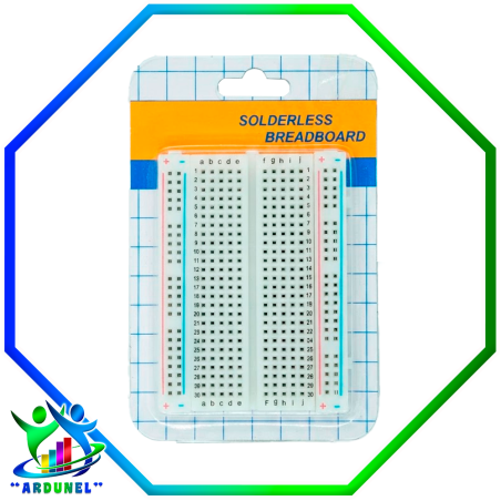 PROTOBOARD SOLDERLESS DE 400 PTS. (CALIDAD NORMAL)