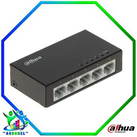SWITCH DE 5 PUERTOS 10/100MBPS METALICO