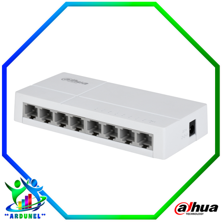 SWITCH DE 8 PUERTOS 10/100MBPS PLASTICO