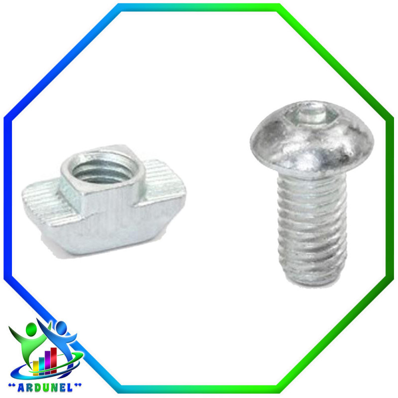 GN 968 TUERCA EN T M5 + PERNO M5 GN 968 TUERCA EN T M5 + PERNO M5